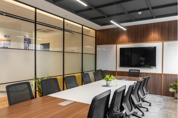 Modern office renovation in progress